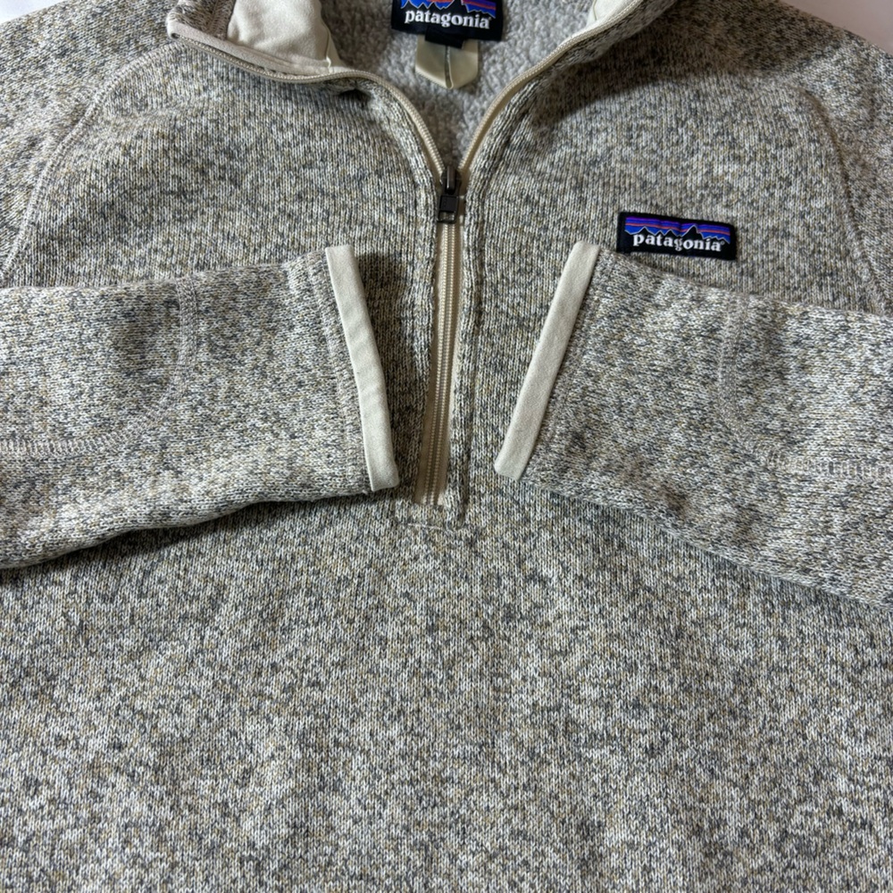 Patagonia Better Sweater 1/4 Zip Pull Over Fleece Long Sleeve Pelican Size Small - Picture 6 of 14